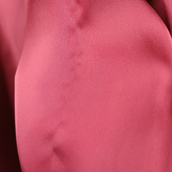 NBD Get Out Sz S Satin Burgundy Prom Party Mini Dress - Picture 8 of 16
